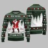 Deck The Hall Santa With Bowling Ball Ugly Sweater Christmas 2025 4