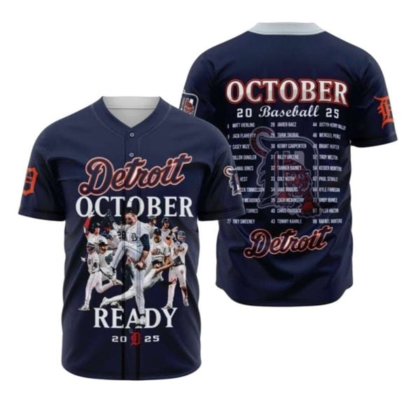 Detroit 2025 October Ready October Baseball Jersey 1 2
