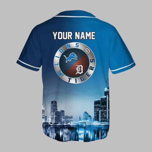 Detroit Lions x Tigers Skyline Jersey 1
