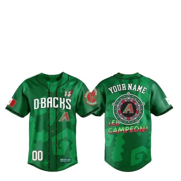 Diamondbacks EL CAMPEON Mexican Heritage Night Jersey 2025 1 2