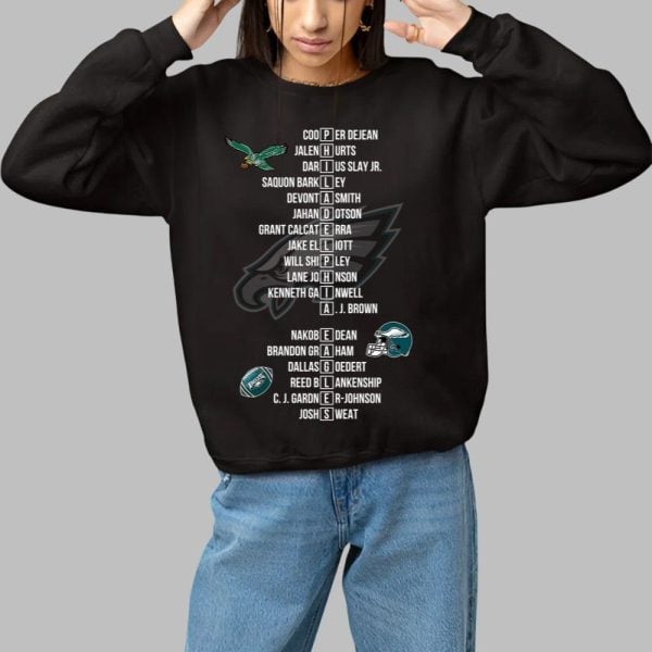 Eagles 2024 2025 Super Bowl LIX Champions Shirt 0 0 3
