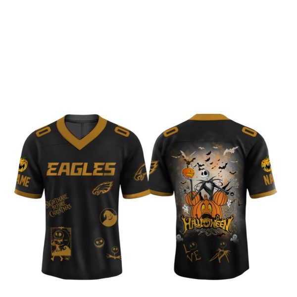 Eagles The Nightmare Halloween Day 2025 Jersey 1 2