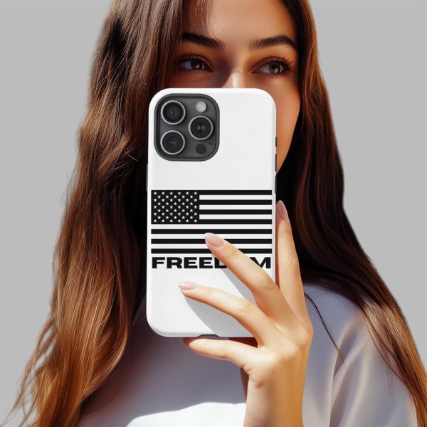 FREEDOM Flag Charlie Kirk Phone Case