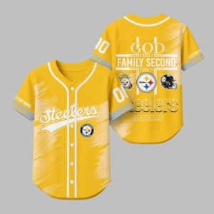2025 God First Family Second Then Steelers Football Jersey 1 1