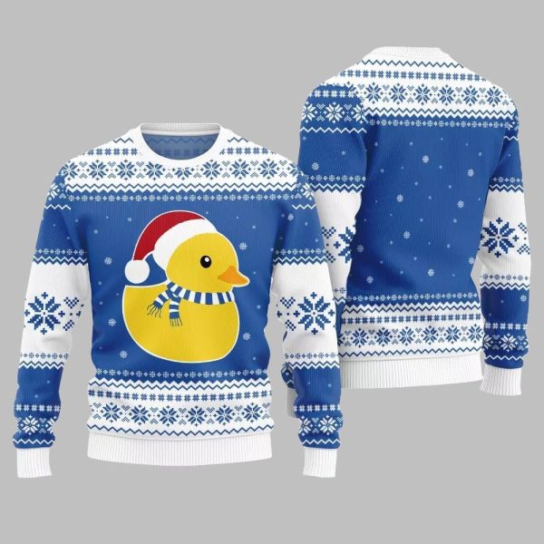 Festive Rubber Ducky Ugly Sweater Christmas 2025 3