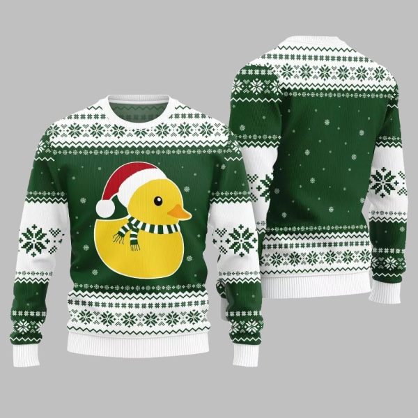 Festive Rubber Ducky Ugly Sweater Christmas 2025 5