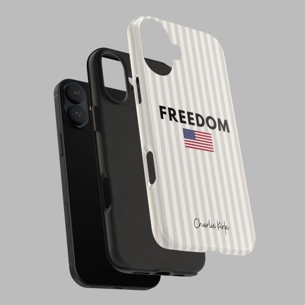 Freedom Charlie Kirk American Flag Phone Case 4