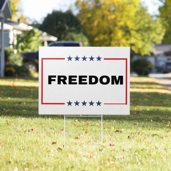 Freedom Charlie Kirk Yard Sign 2