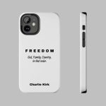 Freedom God Family Country In That Order Charlie Kirk Phone Case
