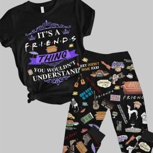 Friends Show Casual Pajama Set 1