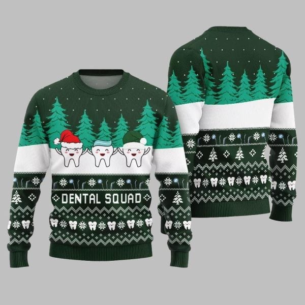 Funny Dental Squad Ugly Sweater Christmas 2025 3