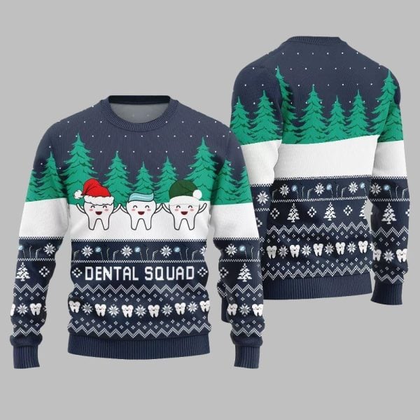 Funny Dental Squad Ugly Sweater Christmas 2025 4