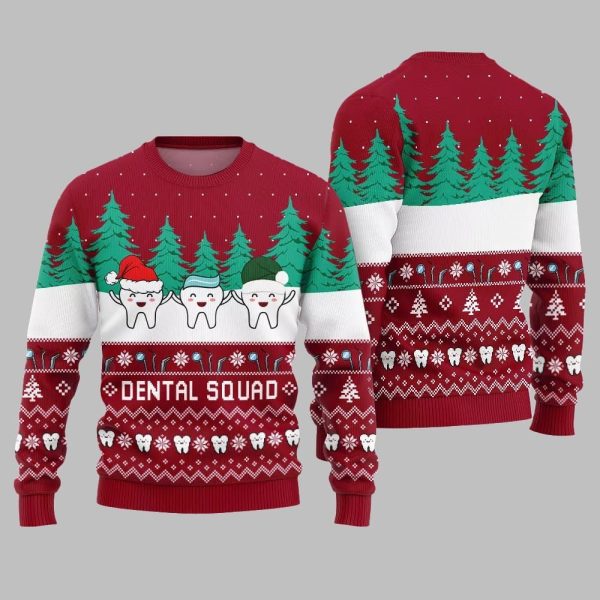 Funny Dental Squad Ugly Sweater Christmas 2025 5