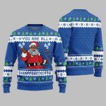 Funny Disappointments Black Santa Ugly Sweater Christmas 2025