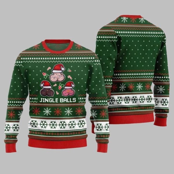Funny Jingle Balls Ugly Sweater Christmas 2025 3