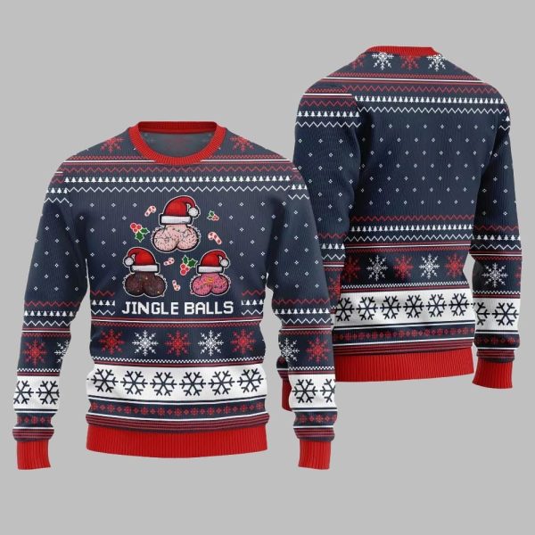 Funny Jingle Balls Ugly Sweater Christmas 2025 4