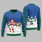 Funny Santa Football Ugly Sweater 2025 Christmas