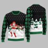 Funny Santa Football Ugly Sweater Christmas 2025 2