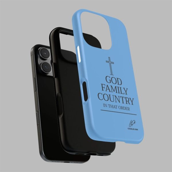 God Family Country In That Order Charlie Kirk Phone Case 3
