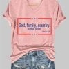 God Family Country In That Order Charlie Kirk Short Sleeved T Shirt 3