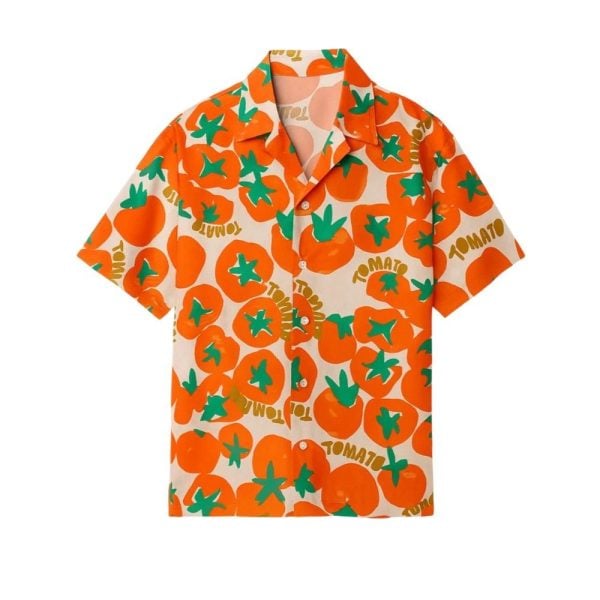 Great British Bake Off Noel Fielding Tomato Hawaiian Shirt 1 2