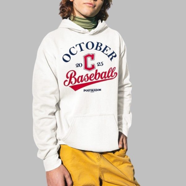 Guardians 2025 October Baseball Postseason Clinched Shirt 2 1