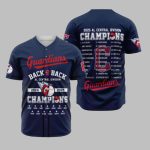 Guardians Back 2 Back AL Central Division Champions 2024-2025 Jersey