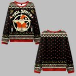 Hail Santa Retro Ugly Sweater 2025 Christmas
