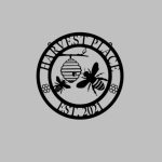 Harvest Place EST 2021 Decor Metal Farm Sign