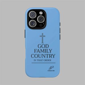 God Family Country In That Order Charlie Kirk Phone Case 1