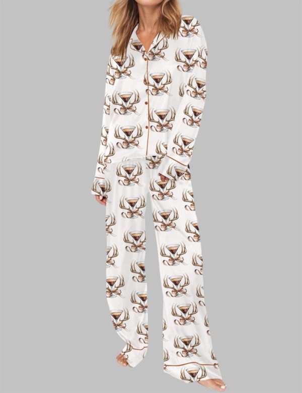 Hunting Antlers Espresso Martini Pajama Set 3