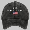 I Am Charlie Kirk Flag Print Hat 3
