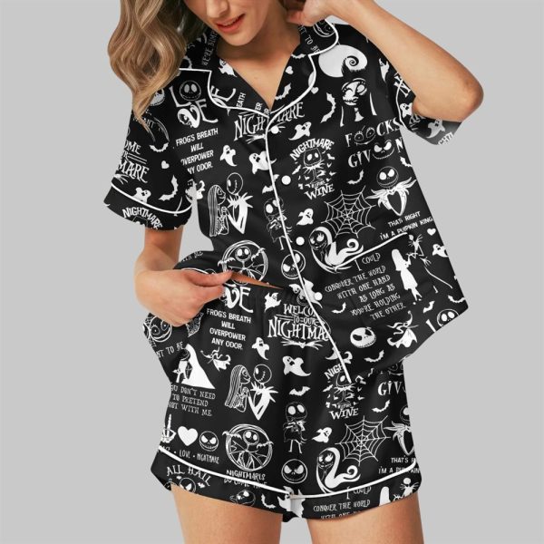Jack And Sally Nightmare Pajamas Set 3