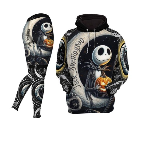 Jack Skellington To The Moon And Back Combo Hoodie Leggings 2025 Halloween 1 2