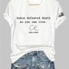 Jesus Defeated Death So You Can Live Charlie Kirk V-Neck T-Shirt