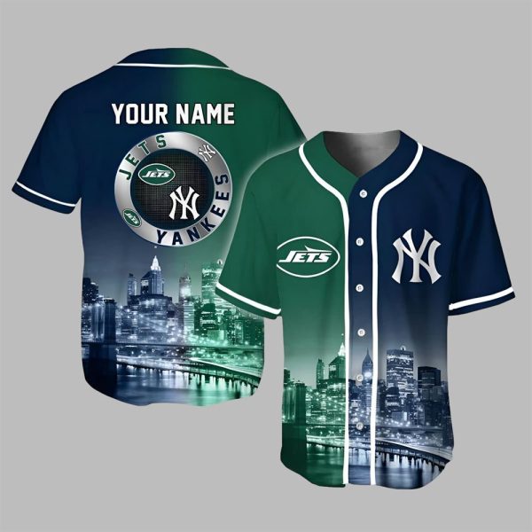 Jets x Yankees Skyline 2025 Jersey 1