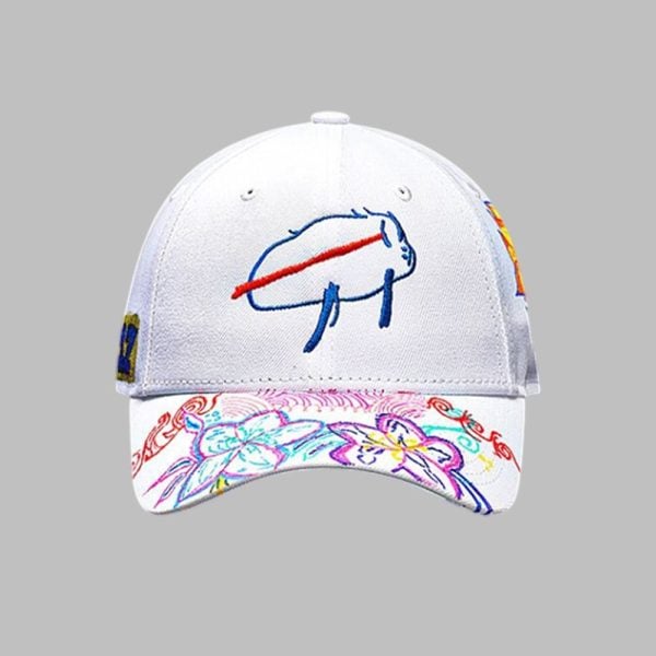 Josh Allen at Buffalo Oishei Childrens Hospital Flower Hat 2