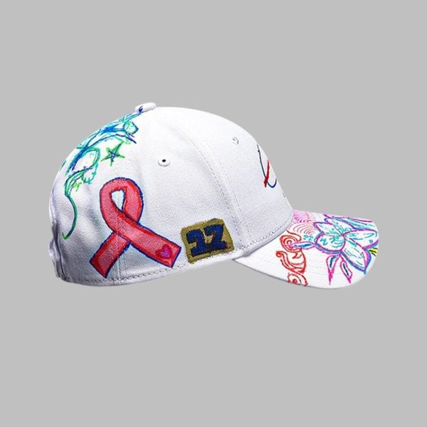 Josh Allen at Buffalo Oishei Childrens Hospital Flower Hat 4