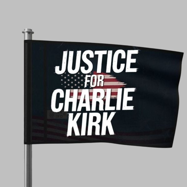 Justice For Charlie Kirk American Flag 2
