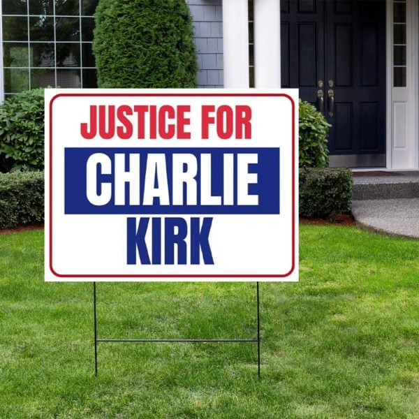 Justice for Charlie USA Patriotic Sign 2