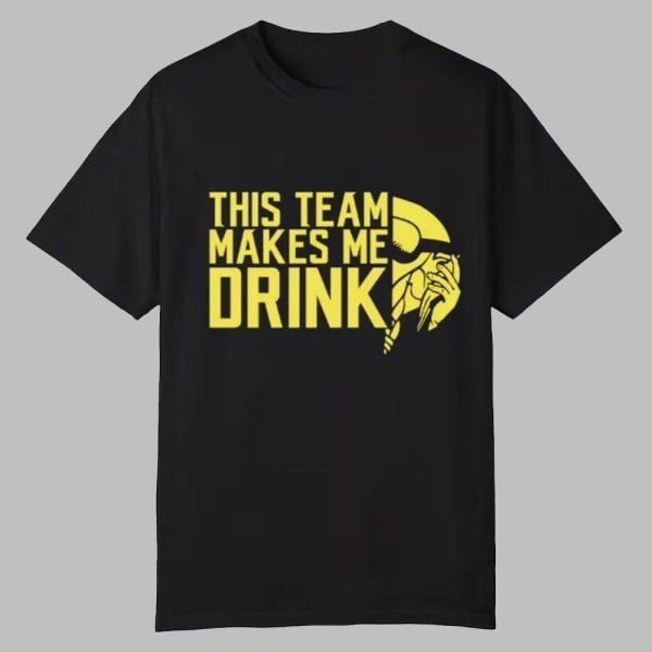 Kevin Oconnell This Team Makes Me Drink Minnesota Vikings Shirt 1