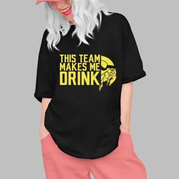 Kevin Oconnell This Team Makes Me Drink Minnesota Vikings Shirt 2