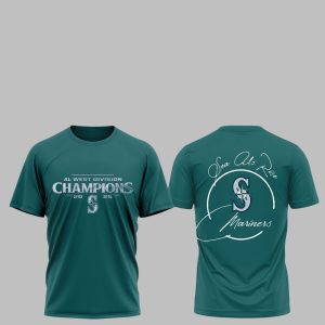 Mariners AL West Division Champions 2025 Sea Us Rise Shirt 1