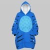 Kpop Demon Hunters Tiger Blanket Hoodie 1