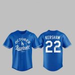 LA Dodgers Clayton Kershaw October Baseball 2025 Jersey
