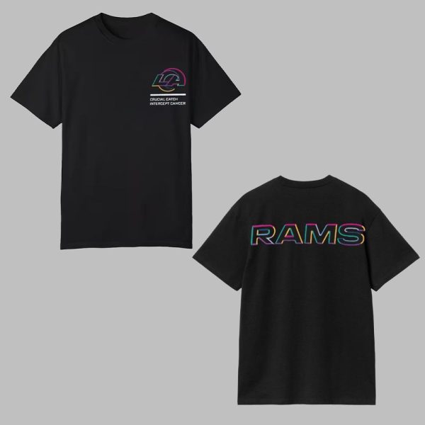 LA Rams Crucial Catch Intercept Cancer 2025 Shirt 0 0