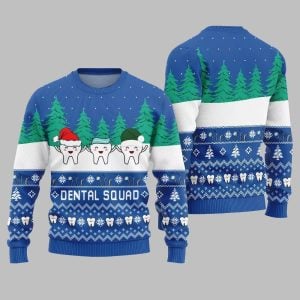Funny Dental Squad Ugly Sweater 2025 Christmas