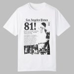 Lamar Jackson Los Angeles Times Kobe 81 Points Shirt