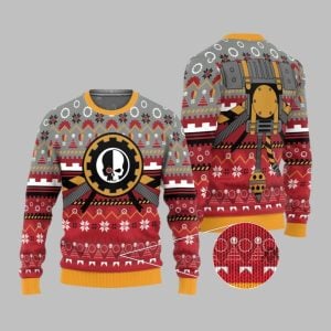 2025 Christmas Warhammer Adeptus Mechanicus Iconic Ugly Sweater 1 1