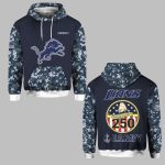 Lions US Navy 250th Birthday Celebration Night Game 2025 Hoodie